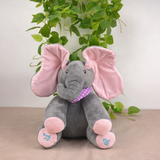 Infinity Peek-a-Boo Talking Elephant Plush