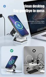 3 In 1 Foldable Magnetic Wireless Charger