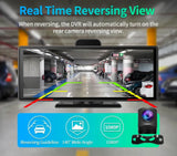 10" Portable Head Unit + Dash Cam + FREE Reverse Camera, GPS Navigation & 64GB TF Card