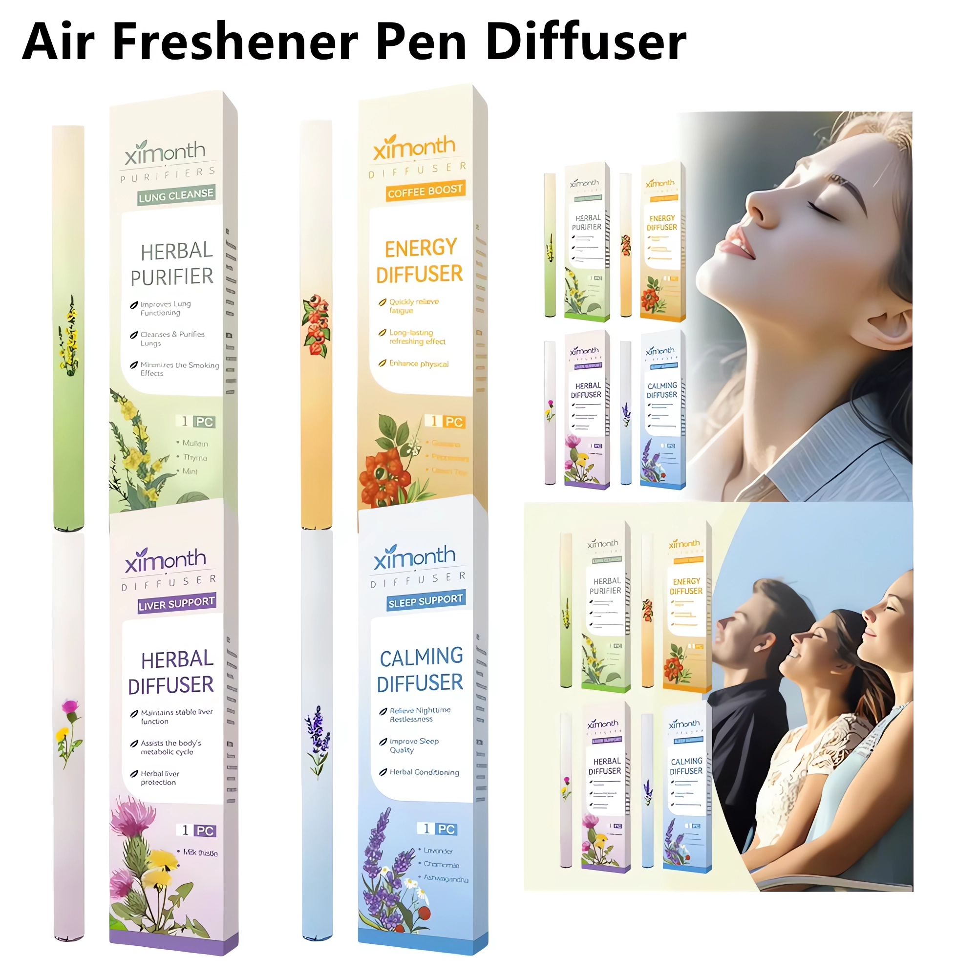 Herbal Diffuser with Mullein Extract – 4 Pack – Infinity Charge