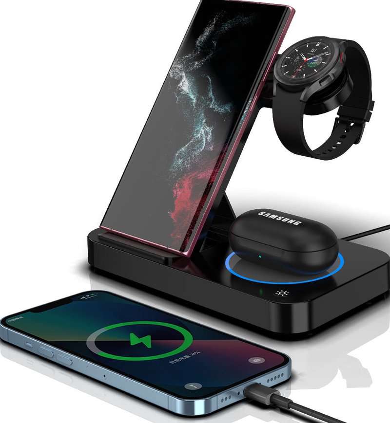 Apple & Samsung 4 In 1 Wireless Charger